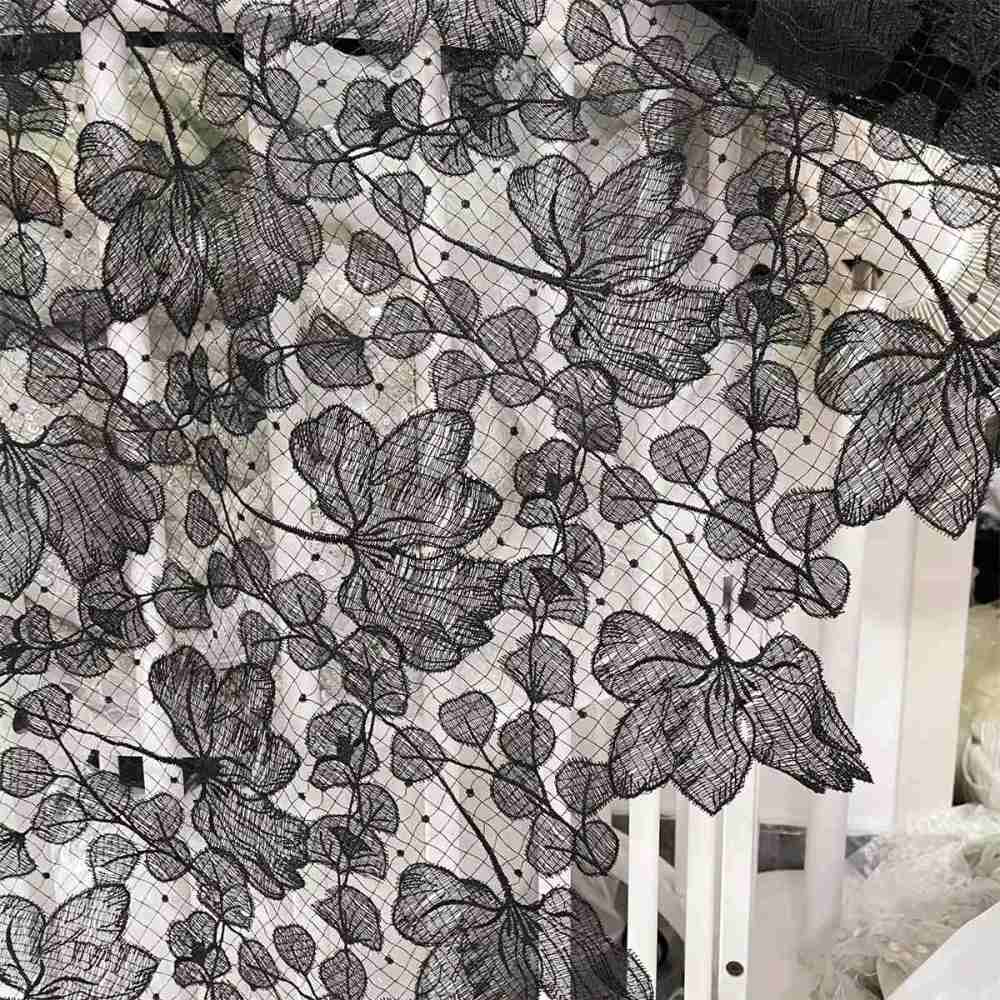 1 Yard Bridal Lace Fabric, Guipure Lace Fabric, Wedding Lace Fabric, ITM SX019