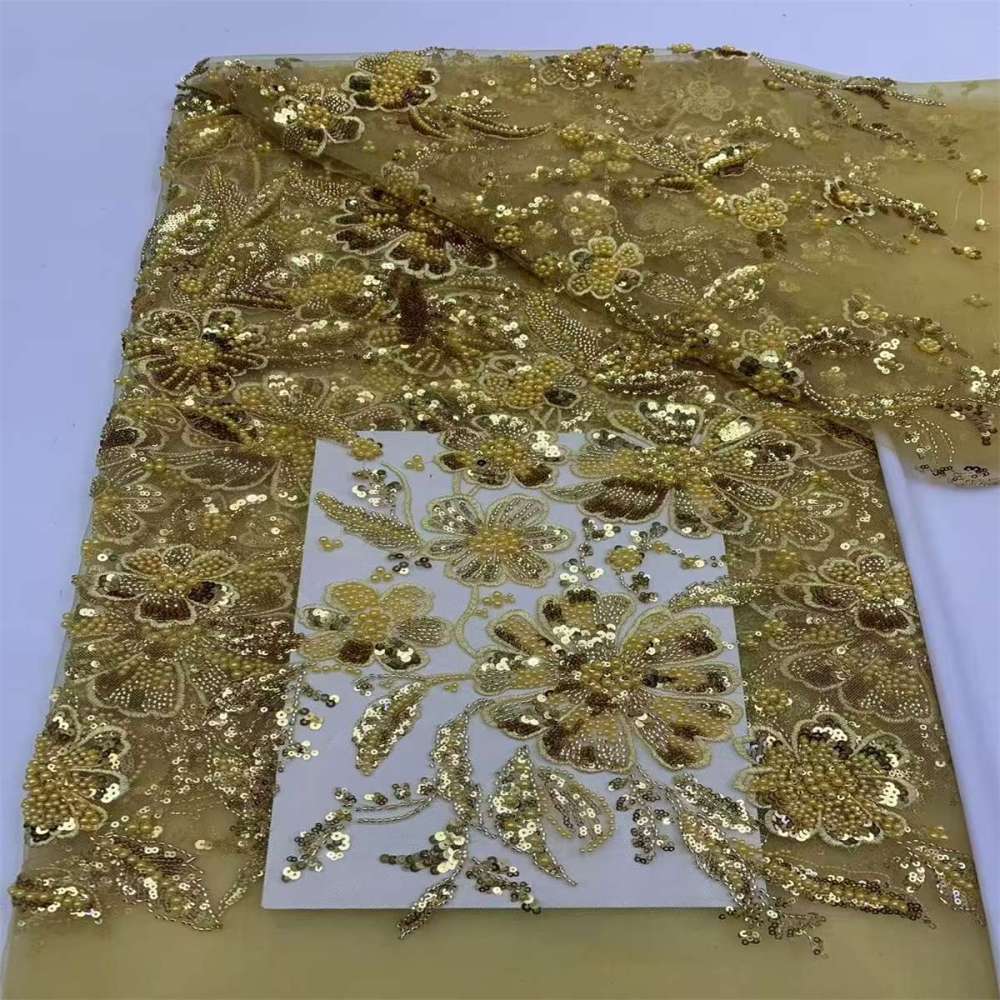Beaded Tulle Fabric - 5 Yards | JX499