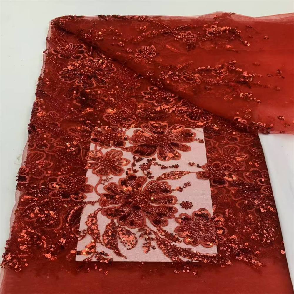 Beaded Tulle Fabric - 5 Yards | JX499