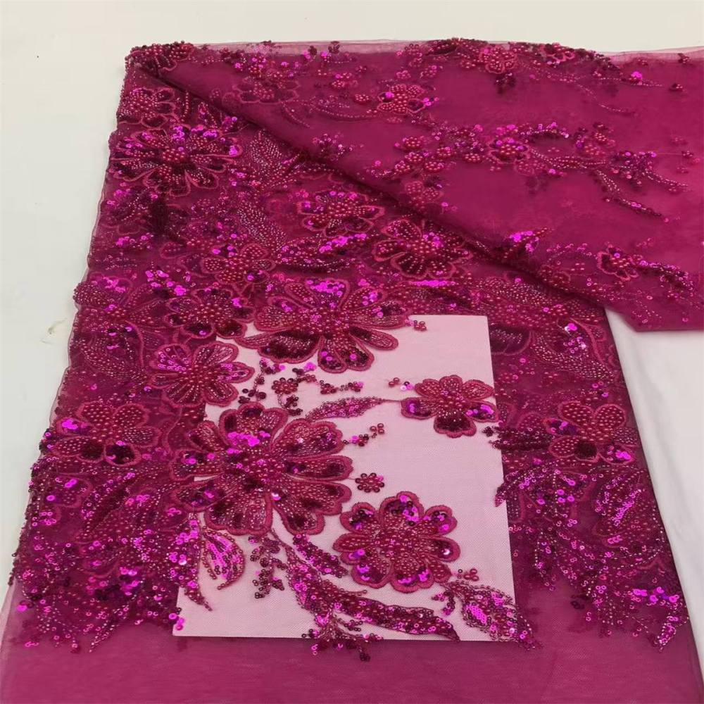 Beaded Tulle Fabric - 5 Yards | JX499