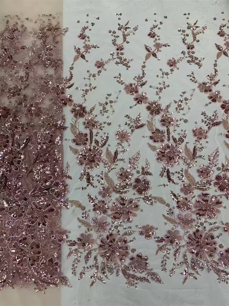 Beaded Tulle Fabric - 5 Yards | JX499