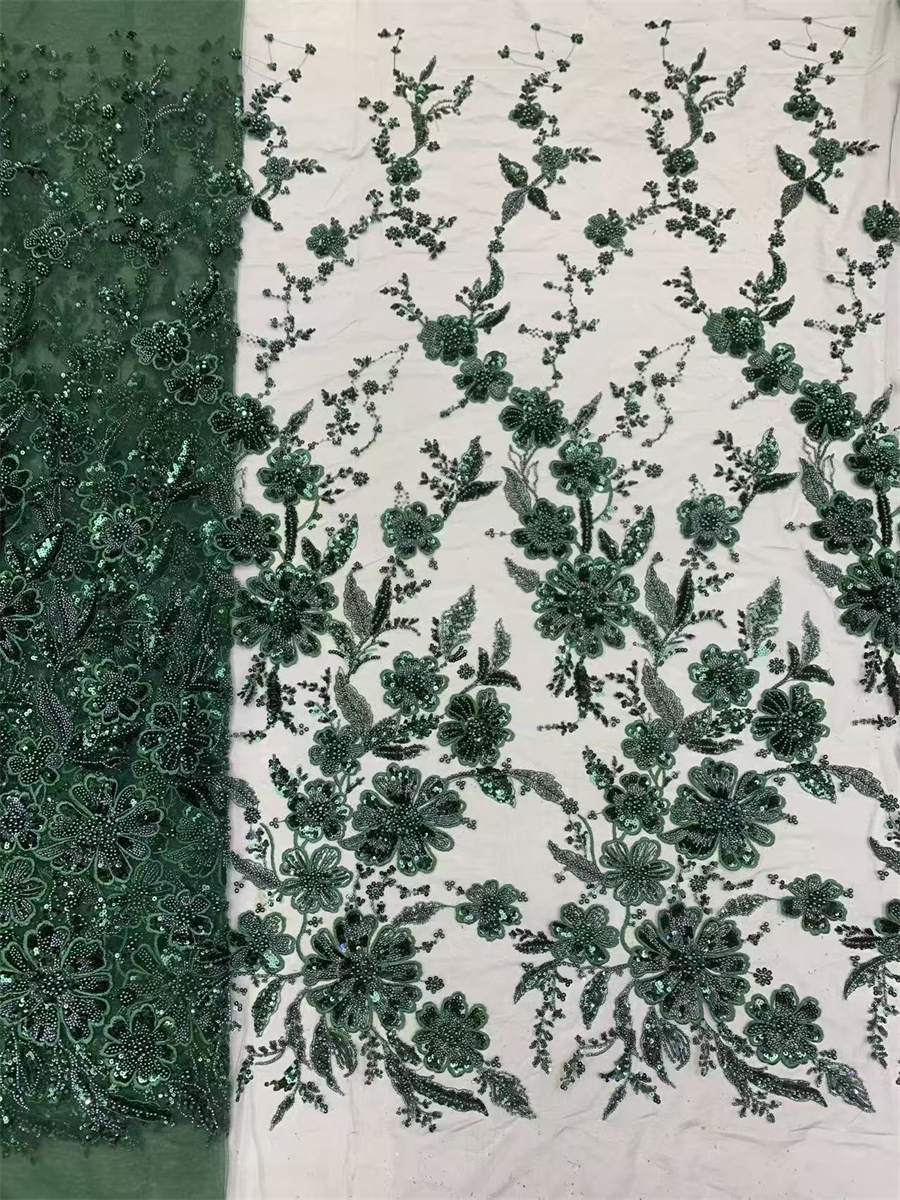 Beaded Tulle Fabric - 5 Yards | JX499