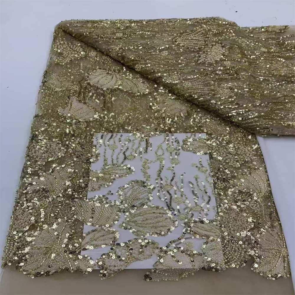 Beaded Tulle Fabric - 5 Yards | JX500