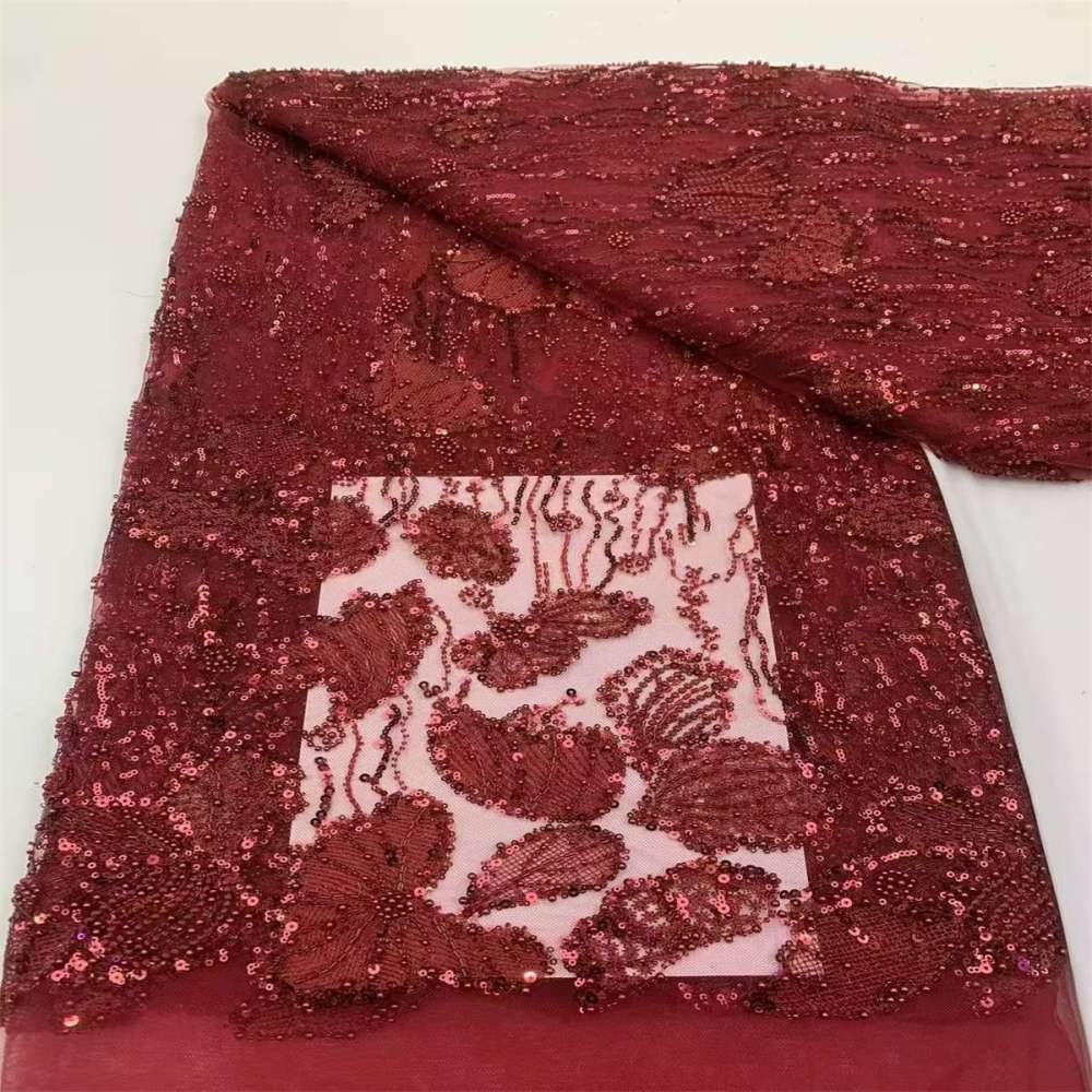 Beaded Tulle Fabric - 5 Yards | JX500