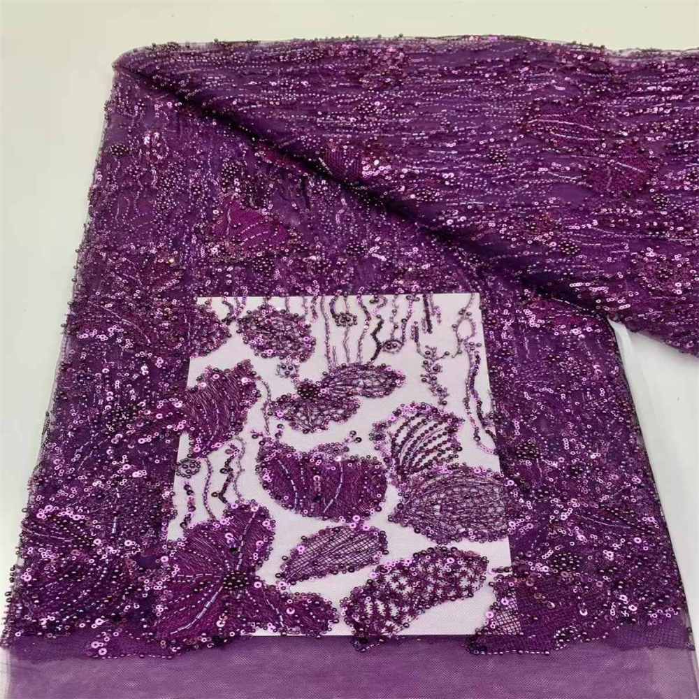 Beaded Tulle Fabric - 5 Yards | JX500