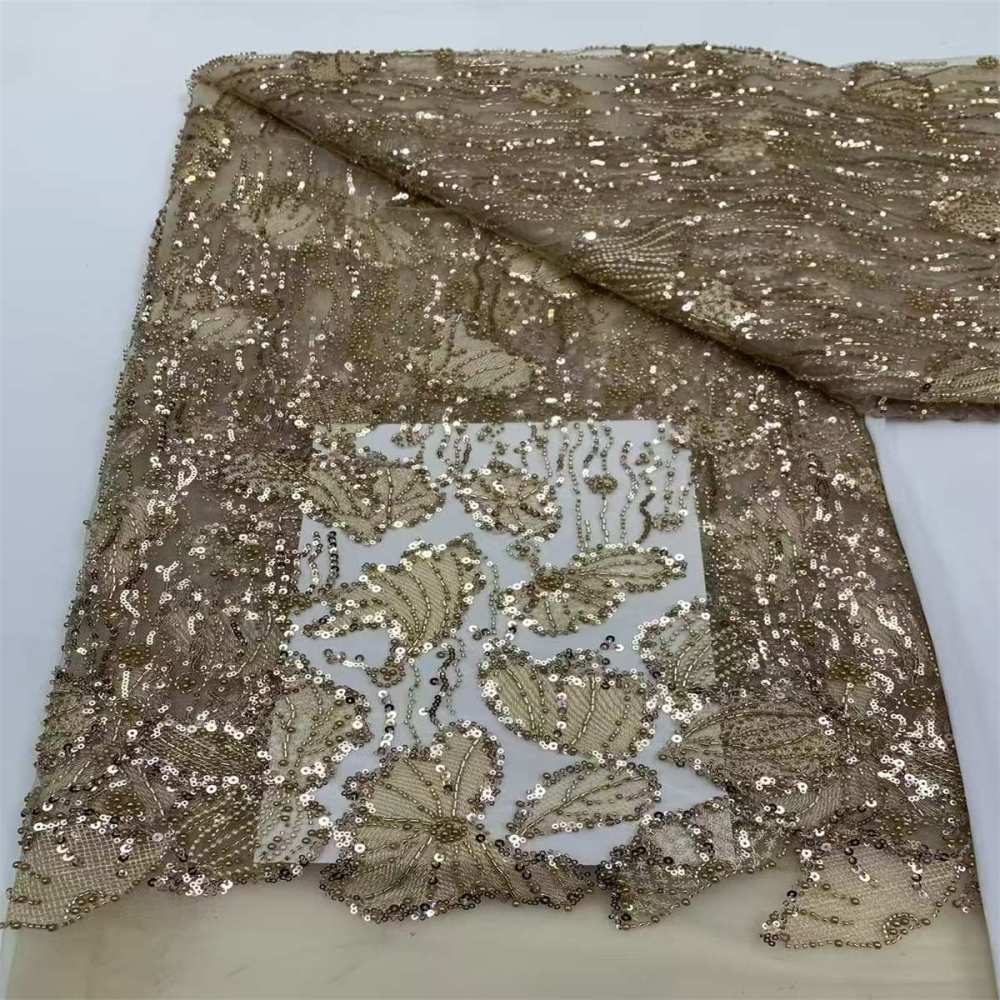 Beaded Tulle Fabric - 5 Yards | JX500