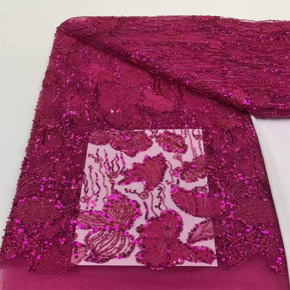 Beaded Tulle Fabric - 5 Yards | JX500