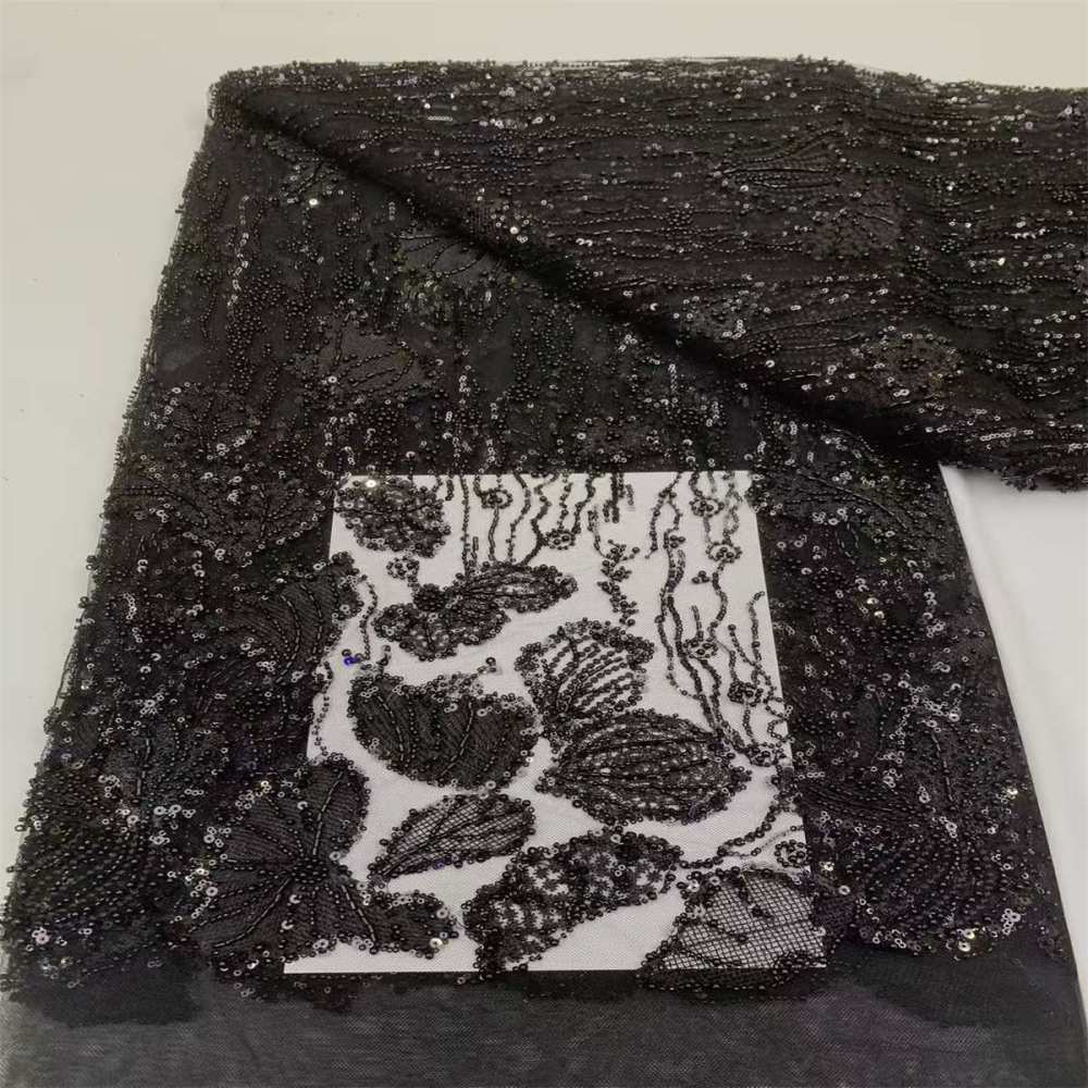 Beaded Tulle Fabric - 5 Yards | JX500