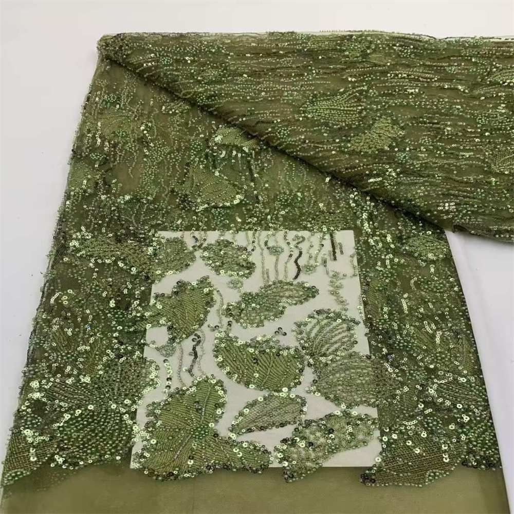 Beaded Tulle Fabric - 5 Yards | JX500
