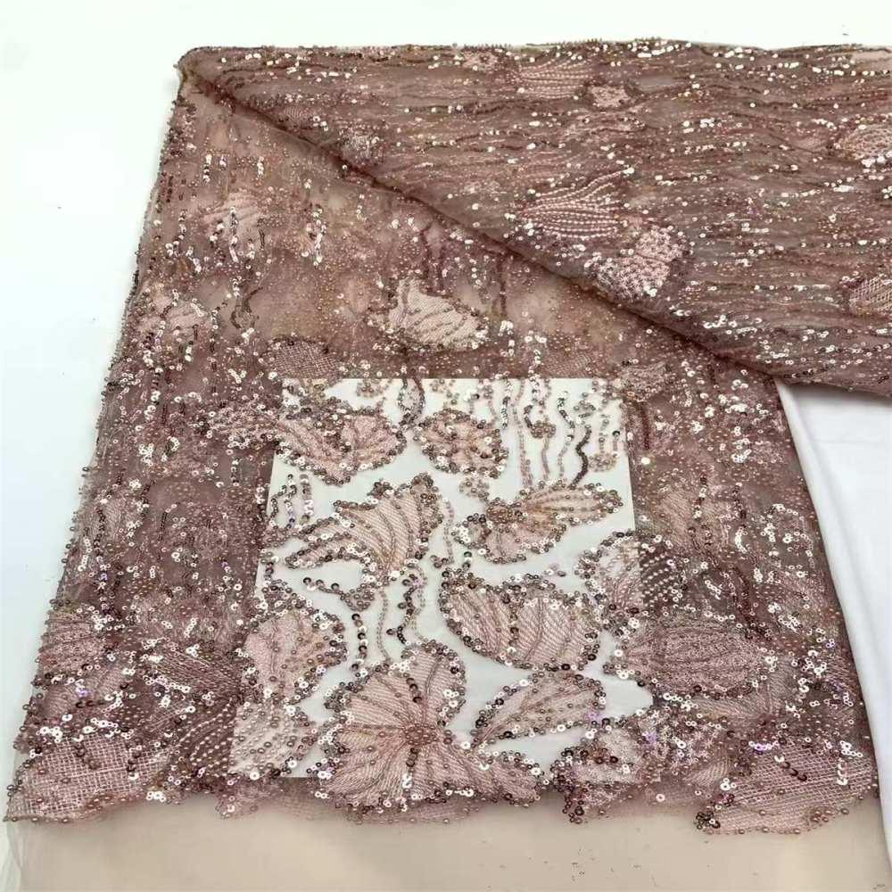 Beaded Tulle Fabric - 5 Yards | JX500