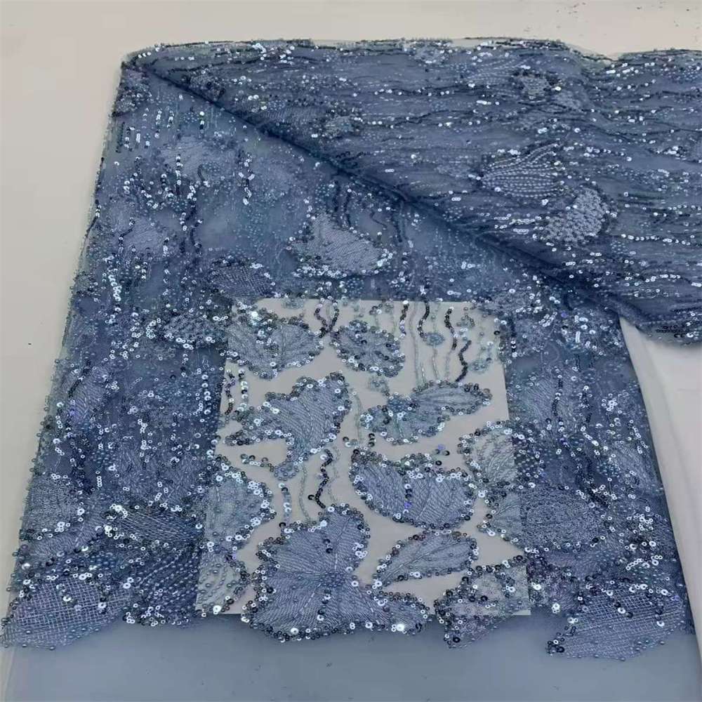 Beaded Tulle Fabric - 5 Yards | JX500