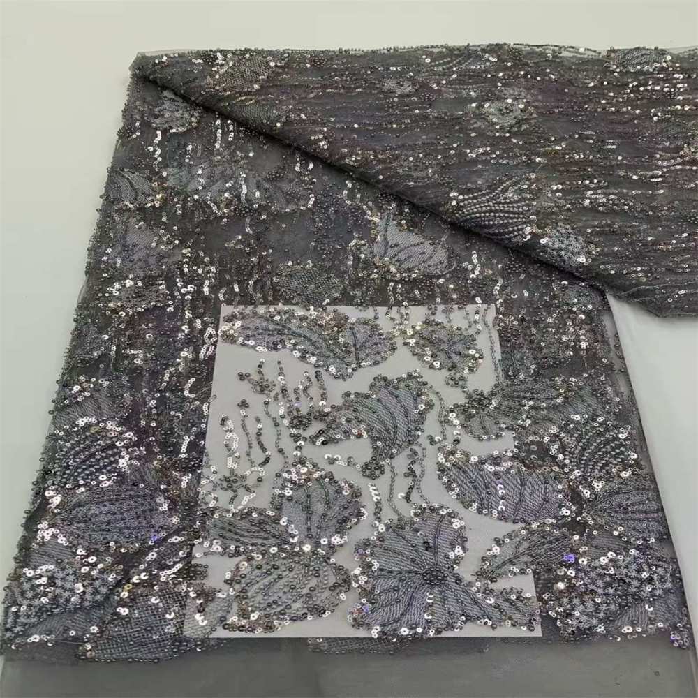 Beaded Tulle Fabric - 5 Yards | JX500