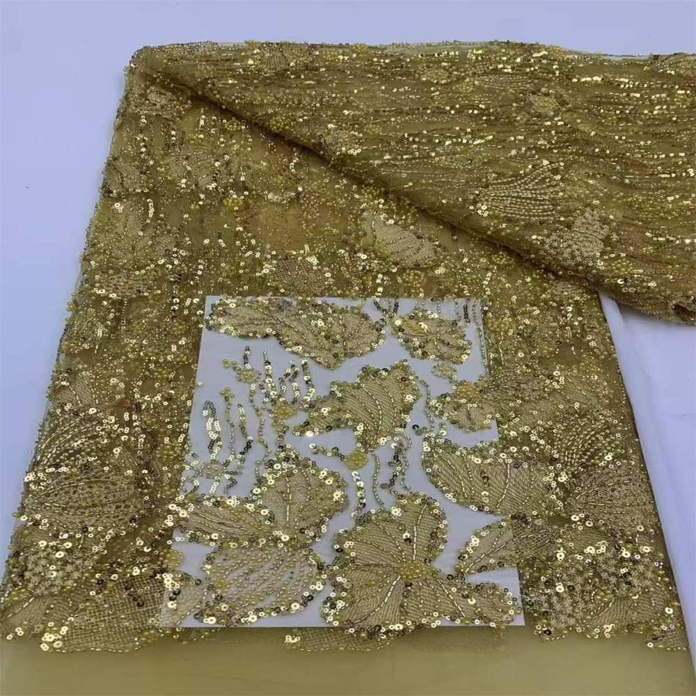 Beaded Tulle Fabric - 5 Yards | JX500