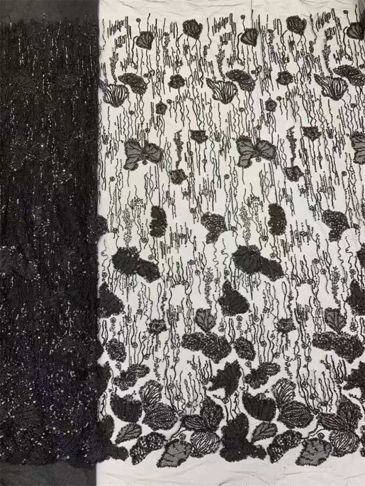 Beaded Tulle Fabric - 5 Yards | JX500