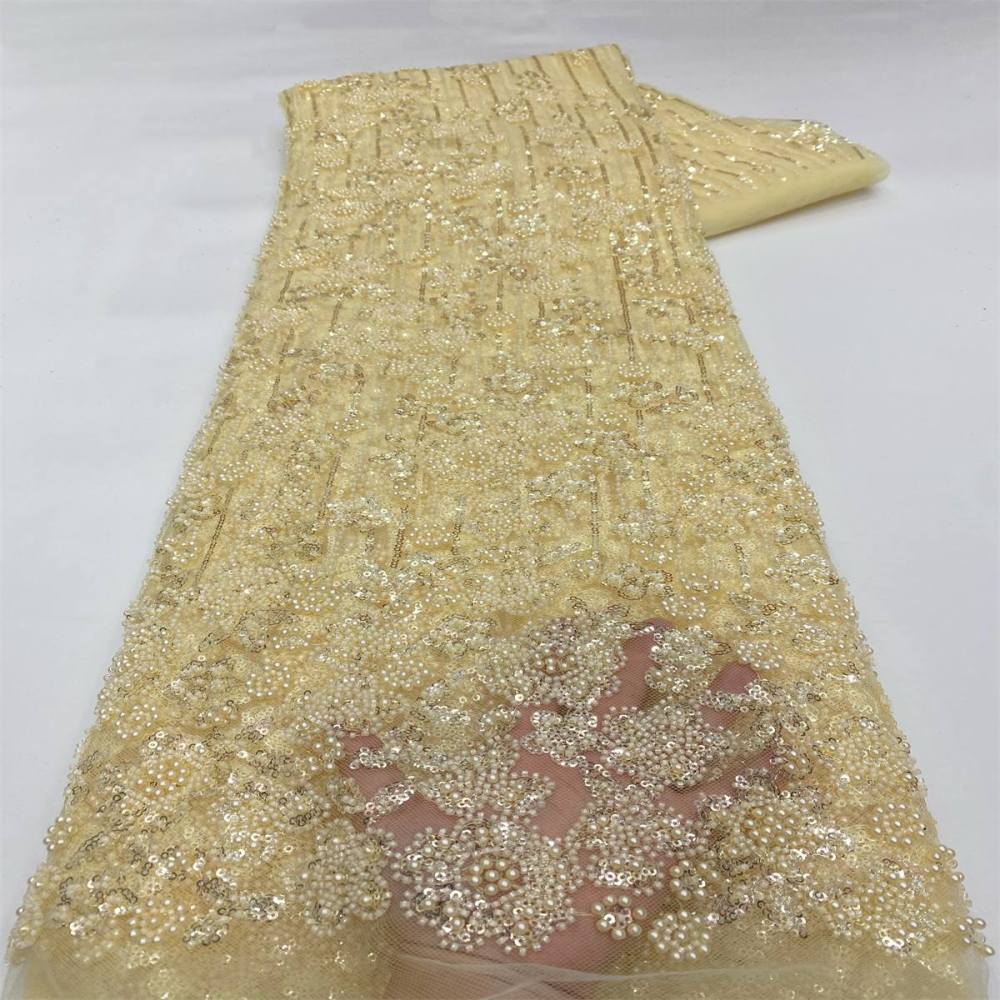 Beaded Tulle Fabric - 5 Yards | JX502