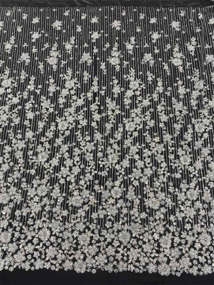 Beaded Tulle Fabric - 5 Yards | JX502