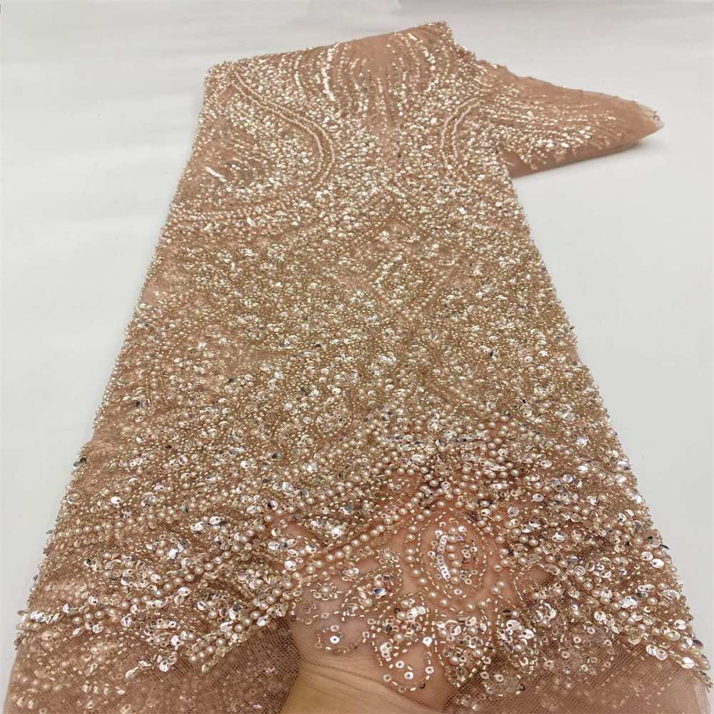 Beaded Tulle Fabric - 5 Yards | JX503