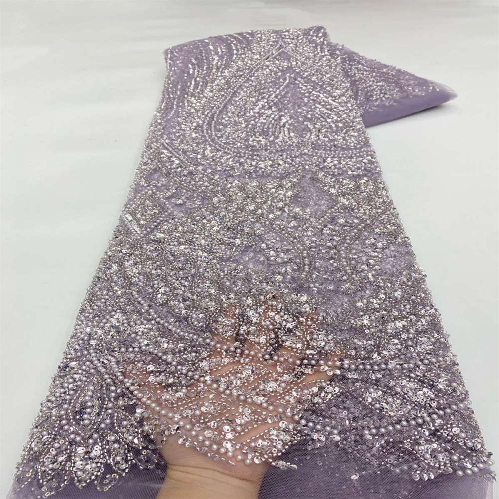 Beaded Tulle Fabric - 5 Yards | JX503
