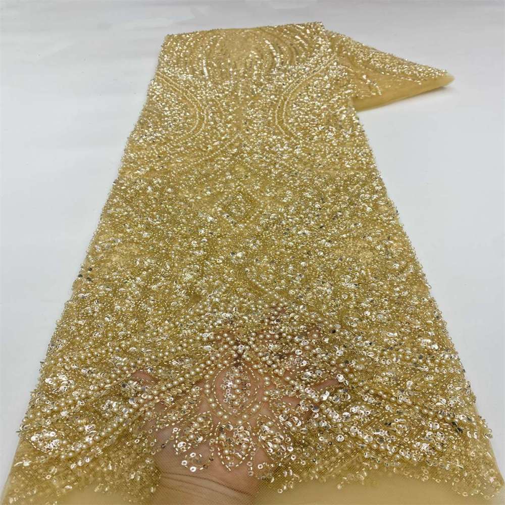 Beaded Tulle Fabric - 5 Yards | JX503