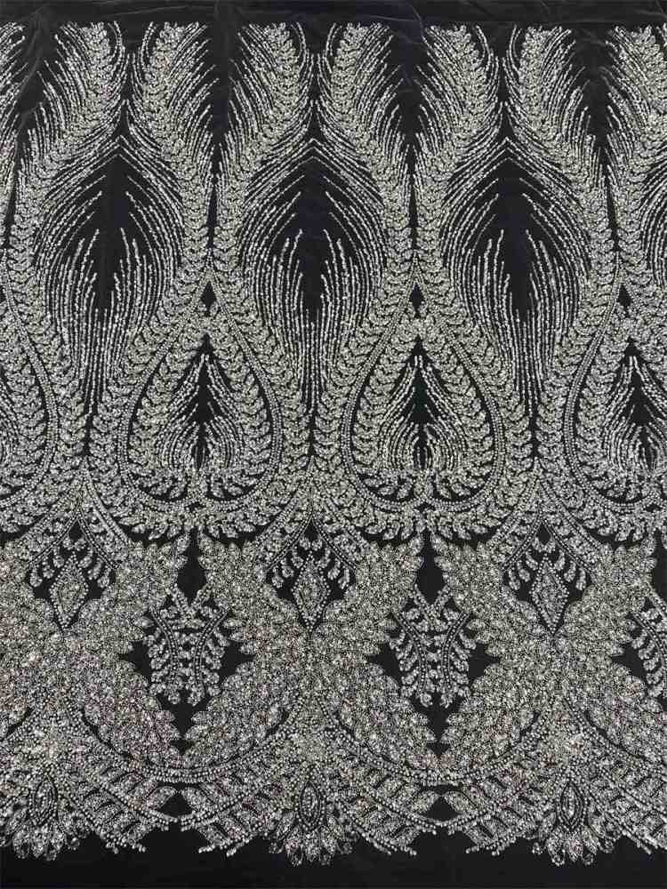 Beaded Tulle Fabric - 5 Yards | JX503