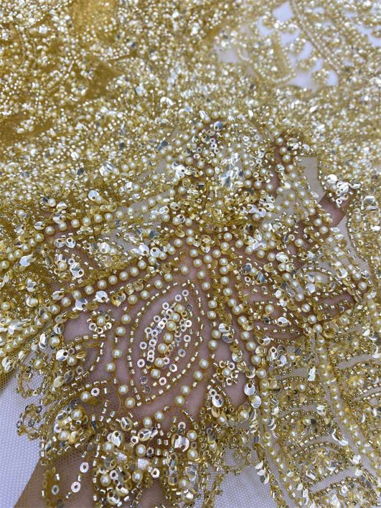 Beaded Tulle Fabric - 5 Yards | JX503