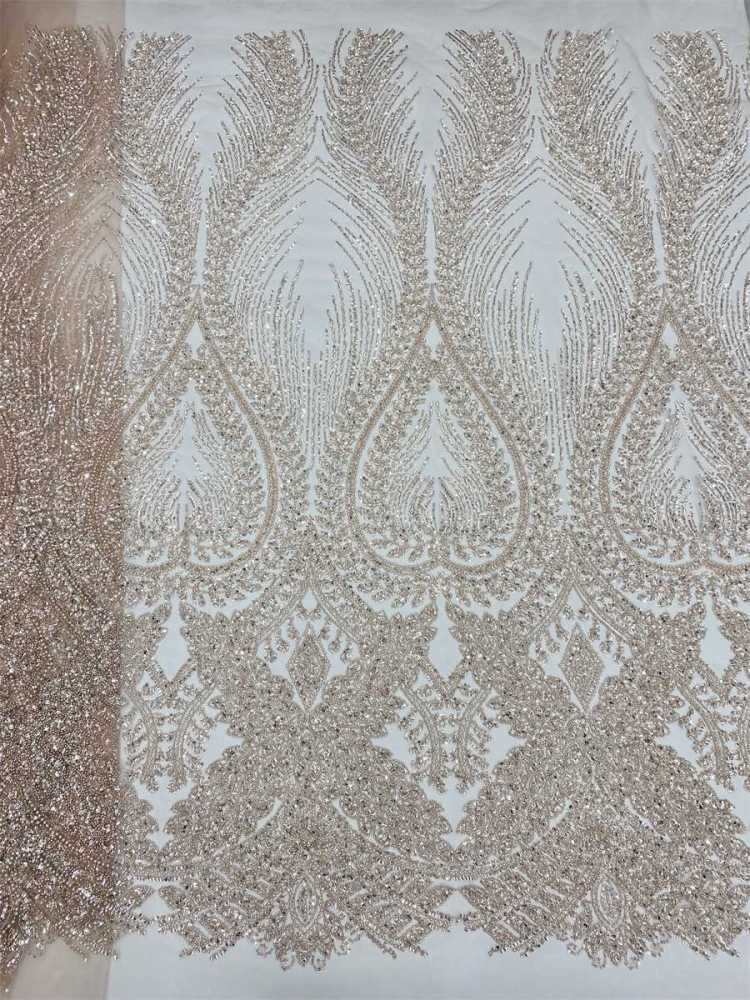 Beaded Tulle Fabric - 5 Yards | JX503