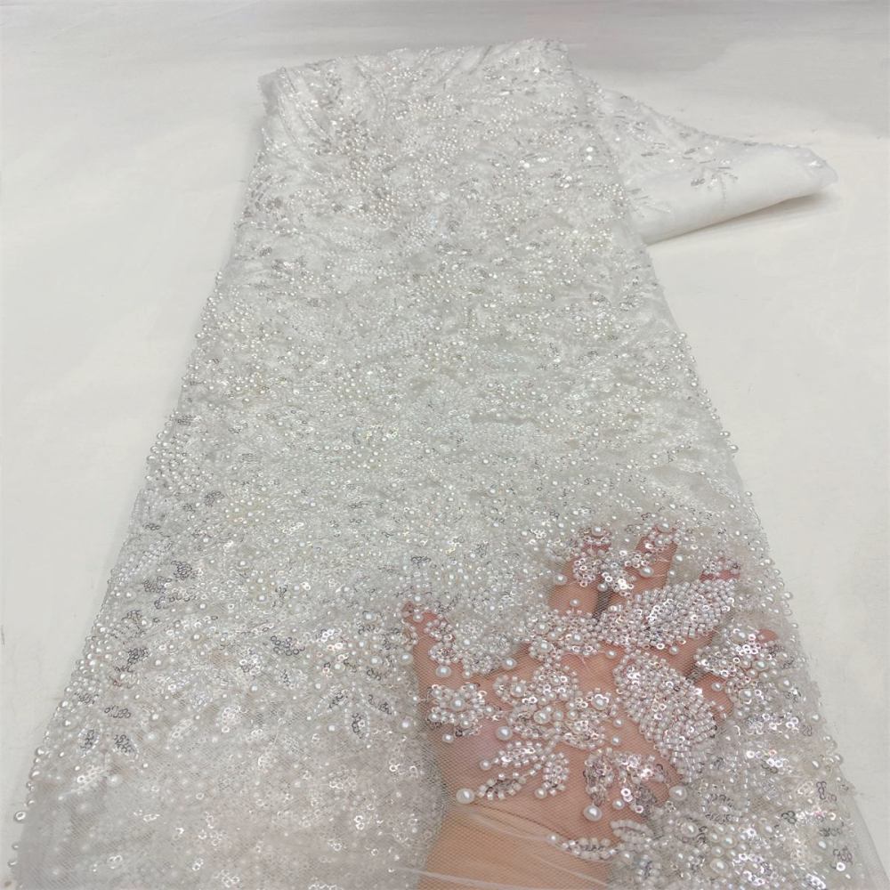 Beaded Tulle Fabric - 5 Yards | JX504