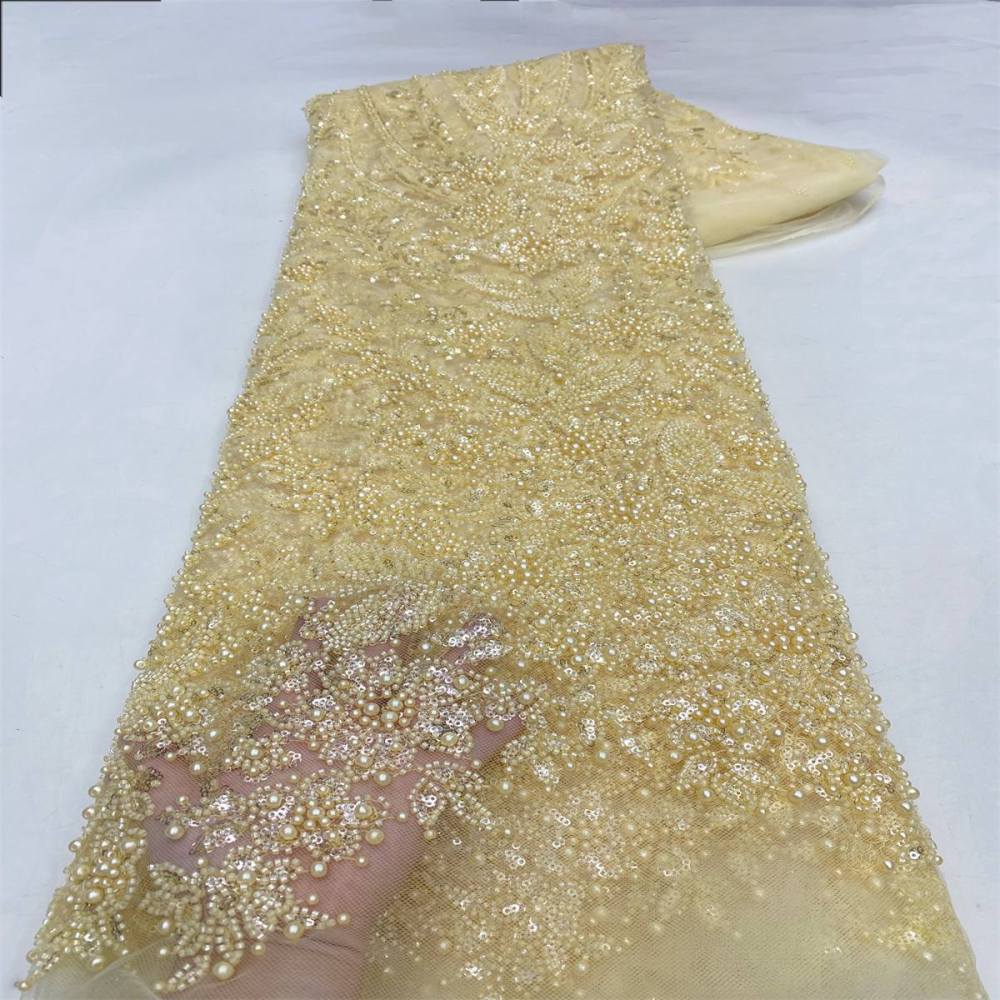 Beaded Tulle Fabric - 5 Yards | JX504