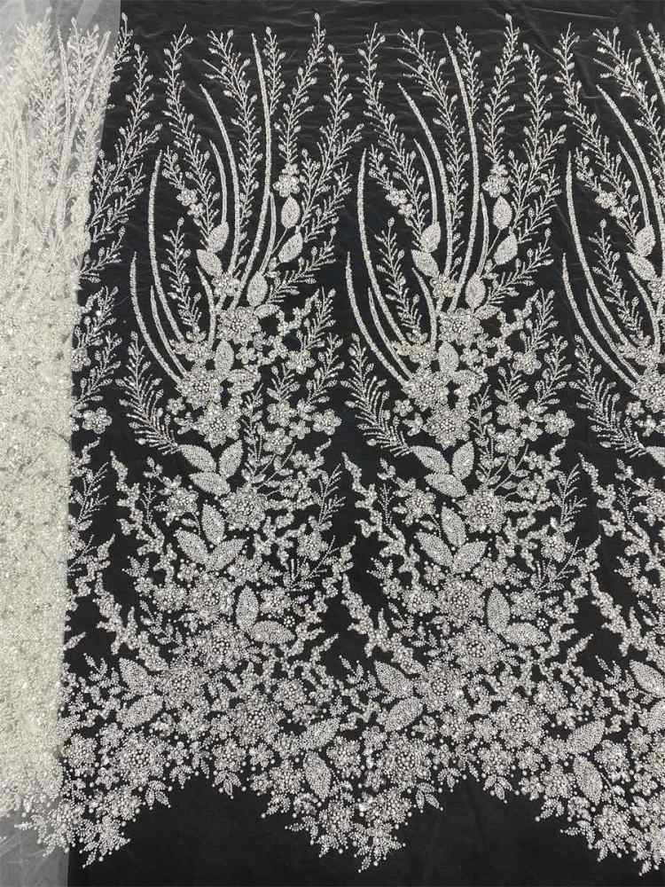 Beaded Tulle Fabric - 5 Yards | JX504
