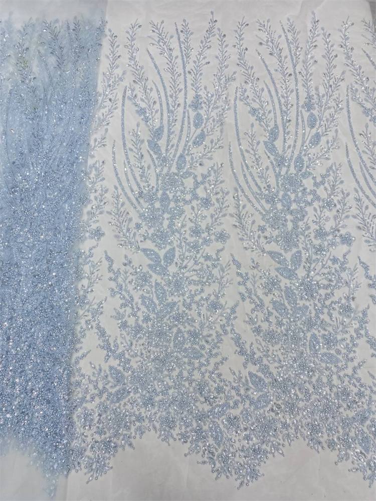 Beaded Tulle Fabric - 5 Yards | JX504