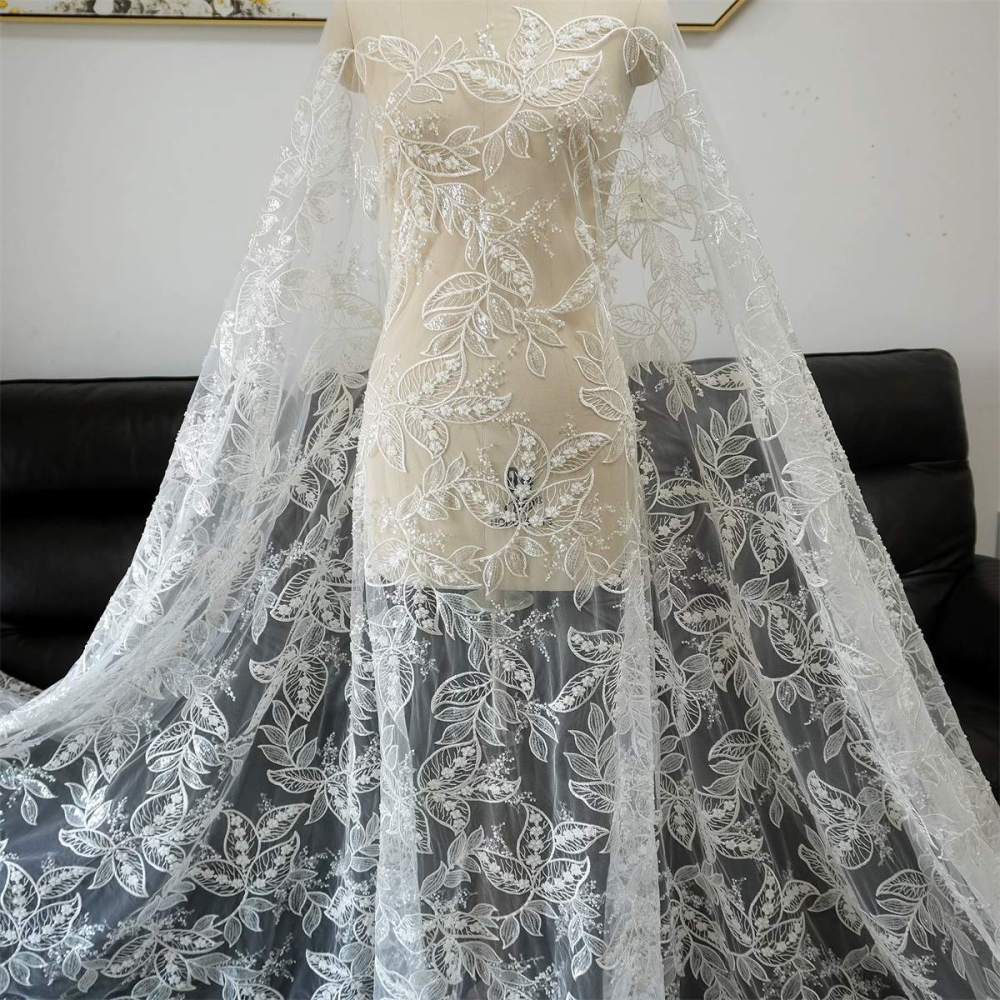 Wedding Lace Fabric - 1 Yard | JZQ028