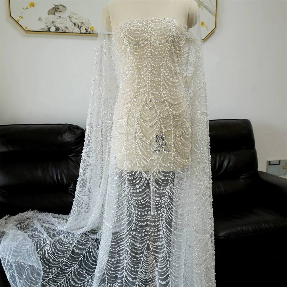 Wedding Lace Fabric - 1 Yard | JZQ034