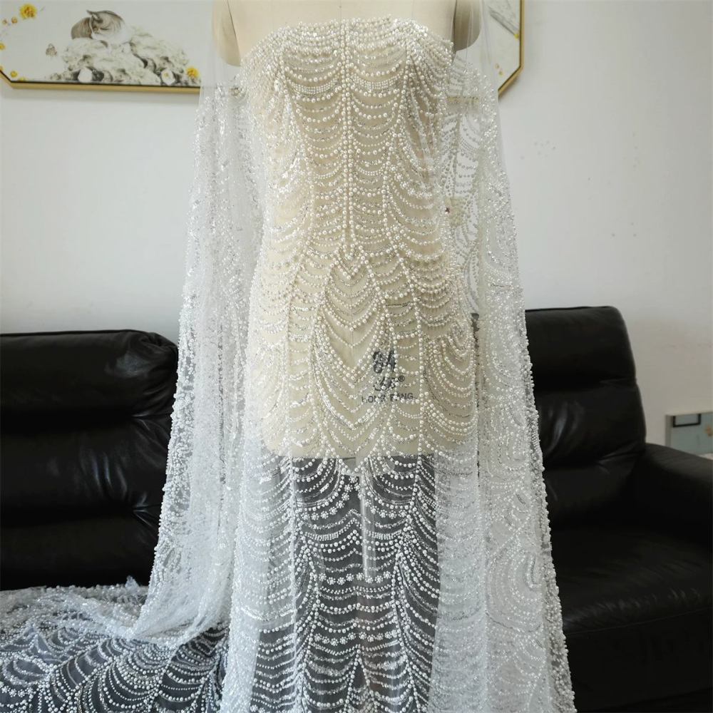 Wedding Lace Fabric - 1 Yard | JZQ034