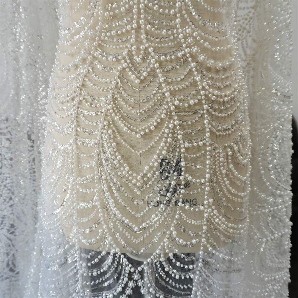 Wedding Lace Fabric - 1 Yard | JZQ034