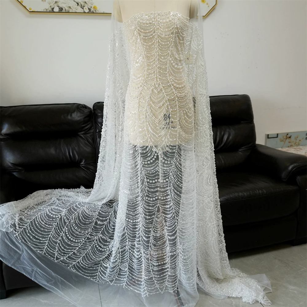 Wedding Lace Fabric - 1 Yard | JZQ034