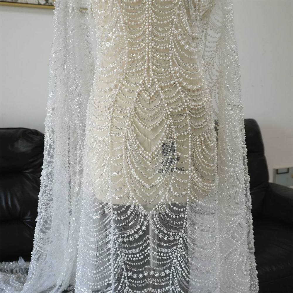 Wedding Lace Fabric - 1 Yard | JZQ034