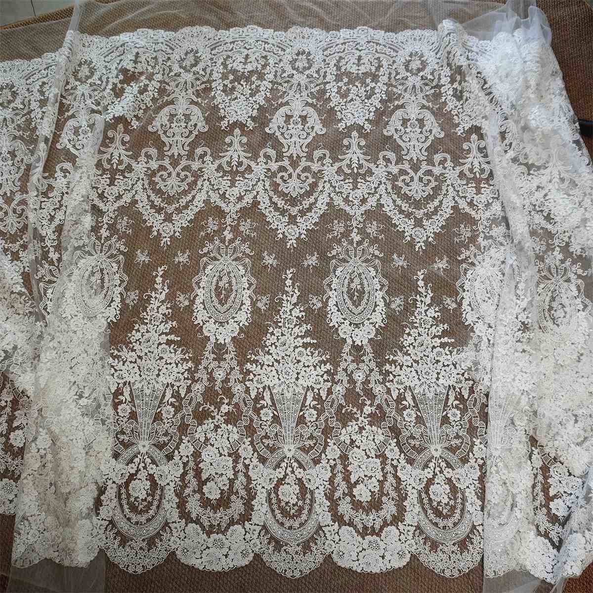 Wedding Lace Fabric - 1 Yard | JZQ036