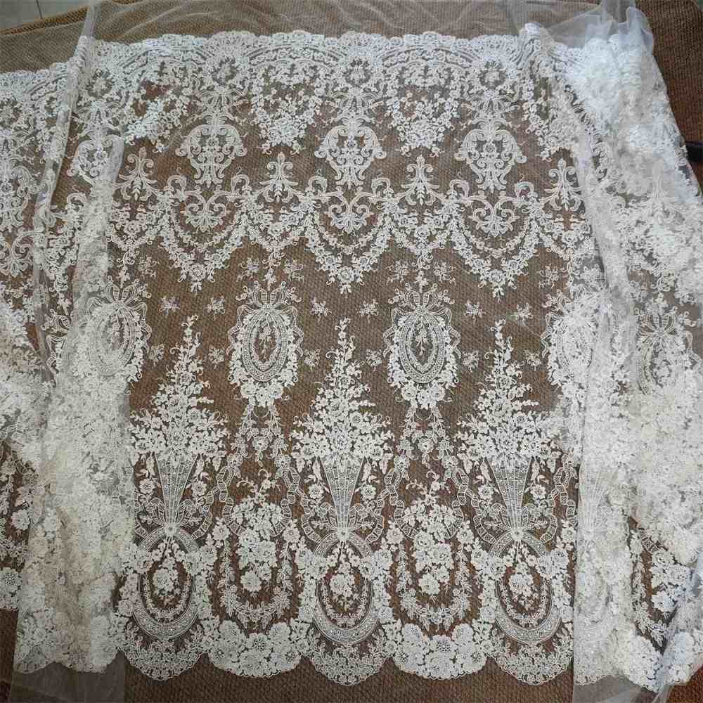 Wedding Lace Fabric - 1 Yard | JZQ036