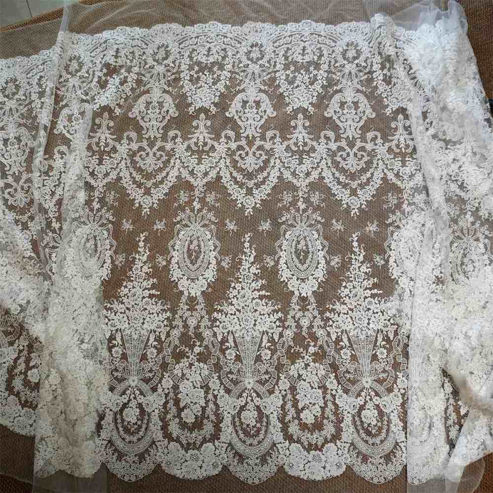 Wedding Lace Fabric - 1 Yard | JZQ036