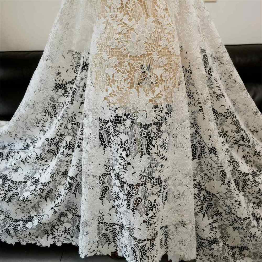 Wedding Lace Fabric - 1 Yard | JZQ038