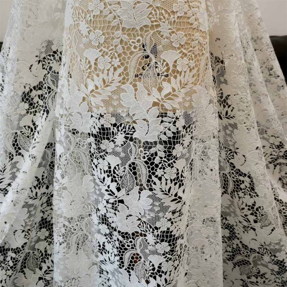Wedding Lace Fabric - 1 Yard | JZQ038