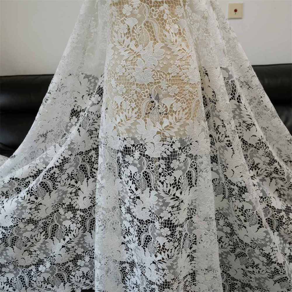Wedding Lace Fabric - 1 Yard | JZQ038