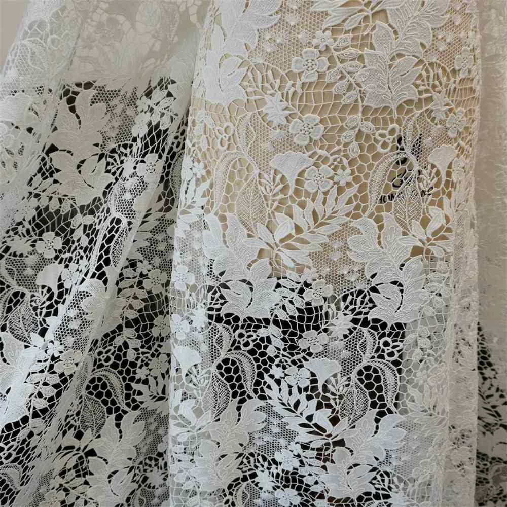 Wedding Lace Fabric - 1 Yard | JZQ038
