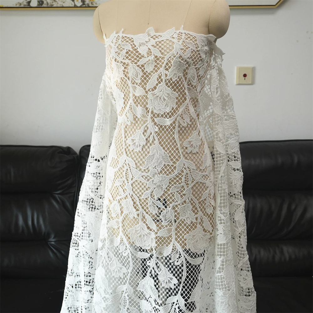 Wedding Lace Fabric - 1 Yard | JZQ042