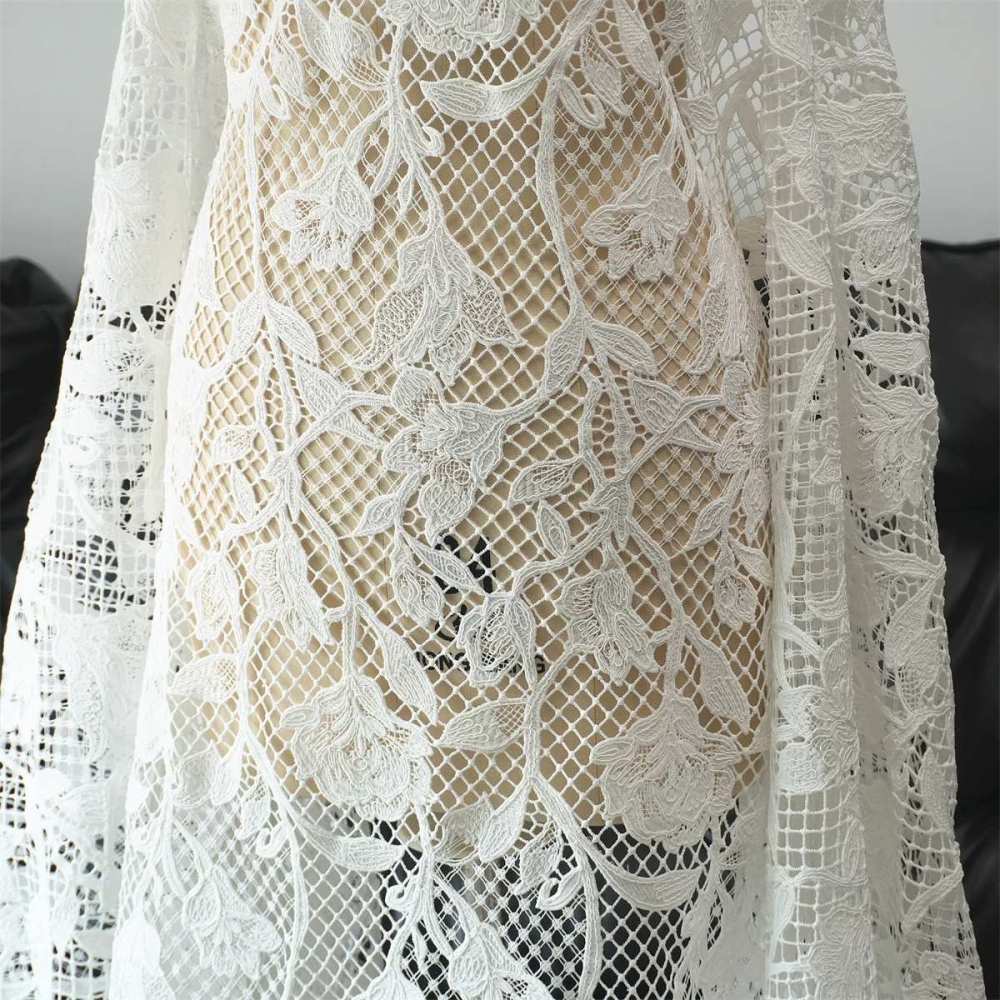 Wedding Lace Fabric - 1 Yard | JZQ042