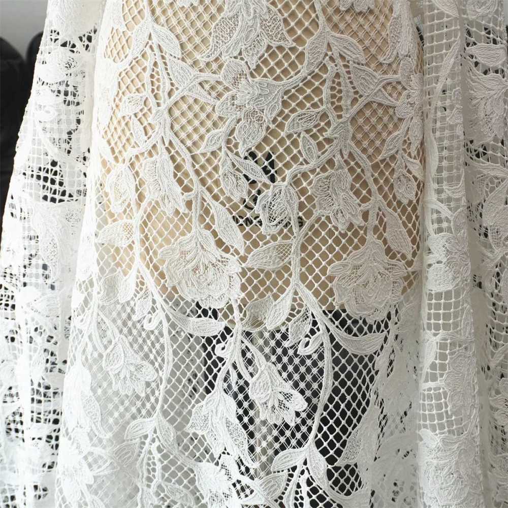 Wedding Lace Fabric - 1 Yard | JZQ042