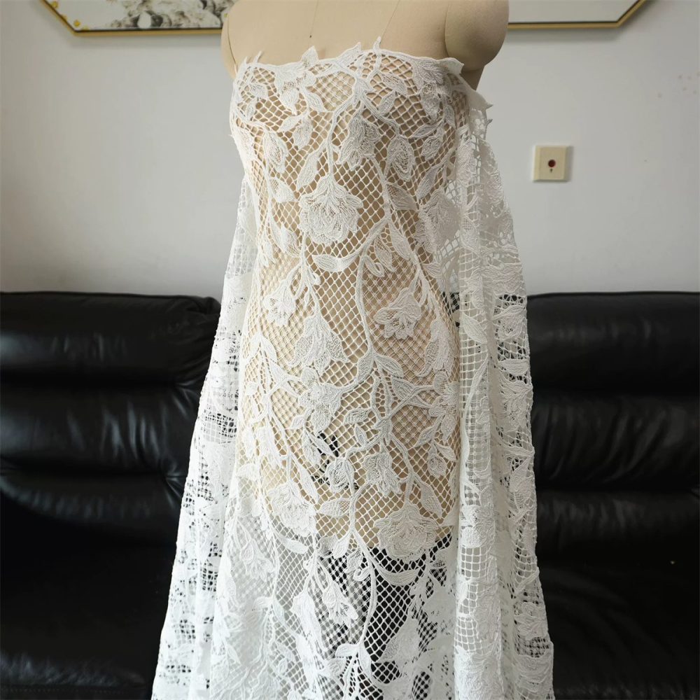 Wedding Lace Fabric - 1 Yard | JZQ042
