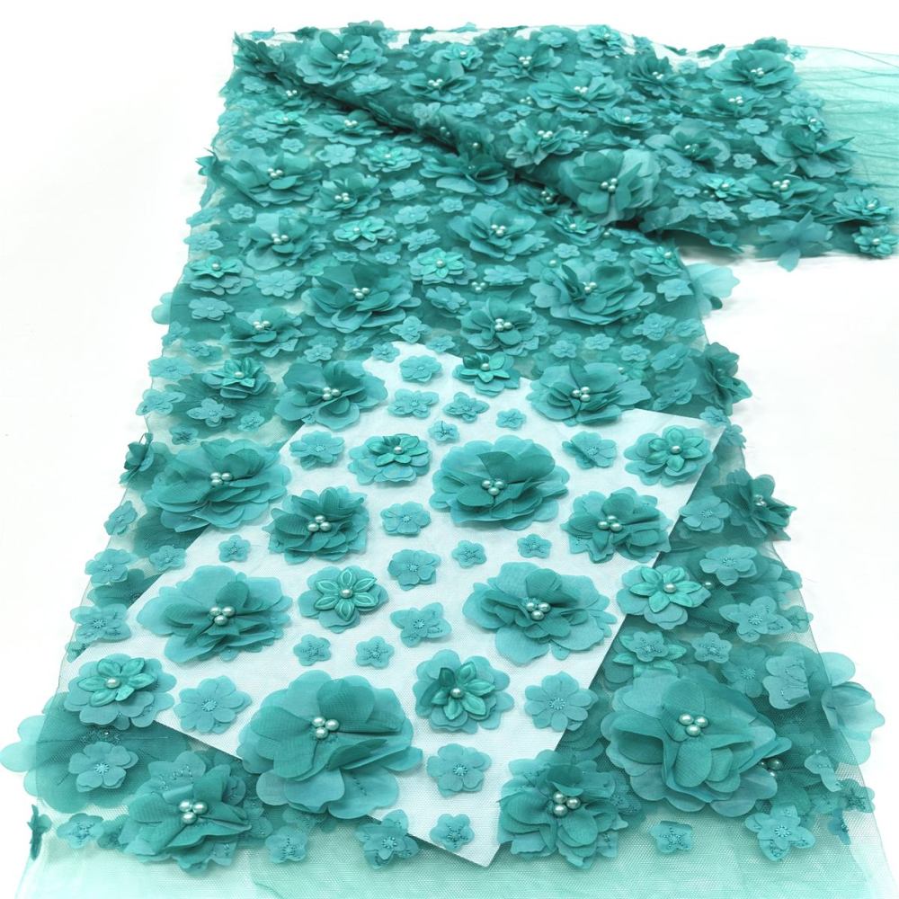 Beaded Tulle Fabric - 5 Yards - Embellished Fabric for Prom Dresses | HN790