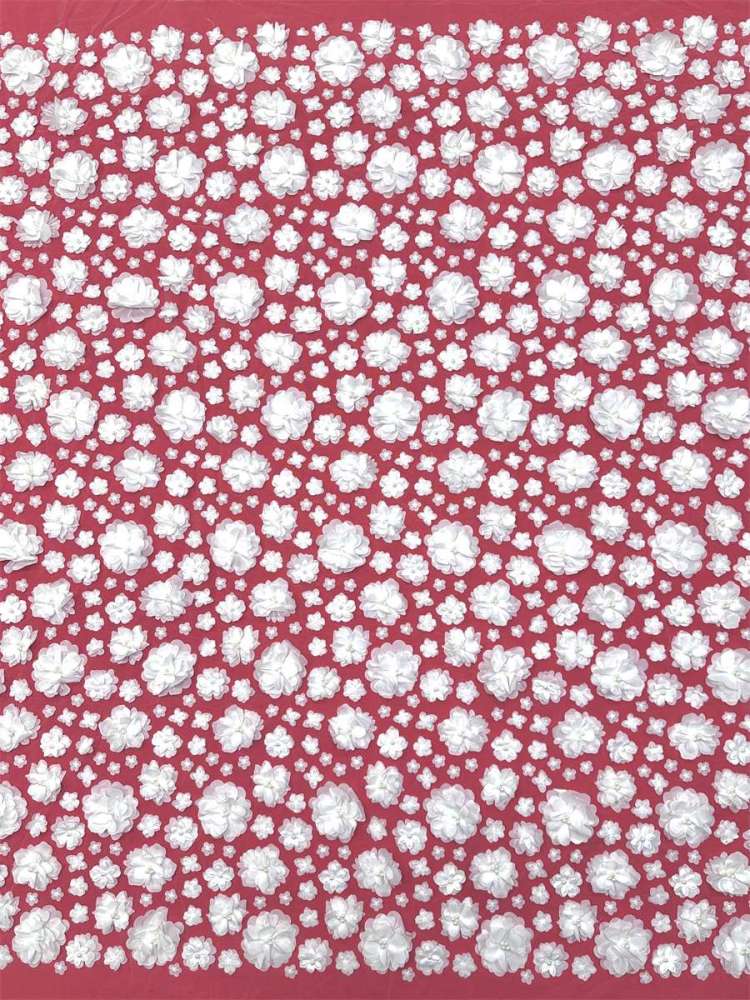Beaded Tulle Fabric - 5 Yards - Embellished Fabric for Prom Dresses | HN790
