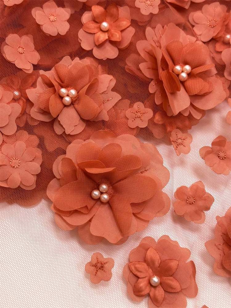 Beaded Tulle Fabric - 5 Yards - Embellished Fabric for Prom Dresses | HN790